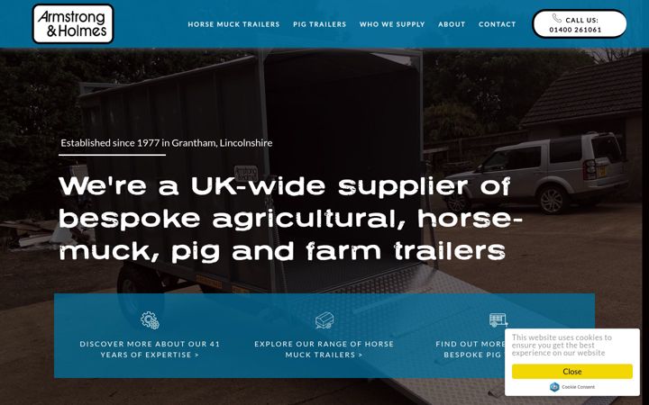 Screenshot of farmtrailers.co.uk