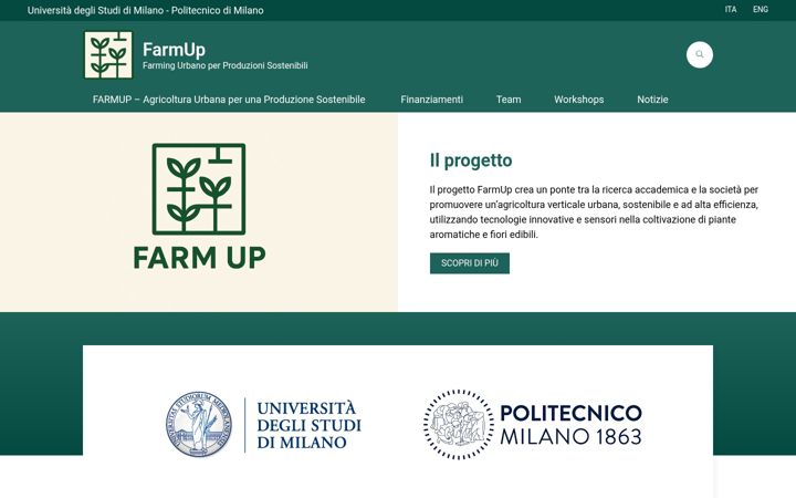 Screenshot of farmup.unimi.it