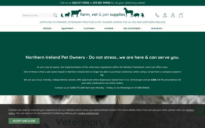 Screenshot of farmvetsupplies.com