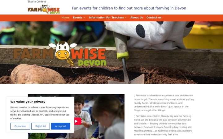 Screenshot of farmwisedevon.org
