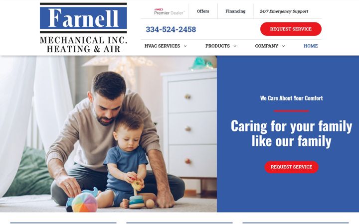 Snímek obrazovky farnellac.net