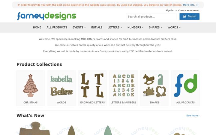 Screenshot of farneydesigns.com