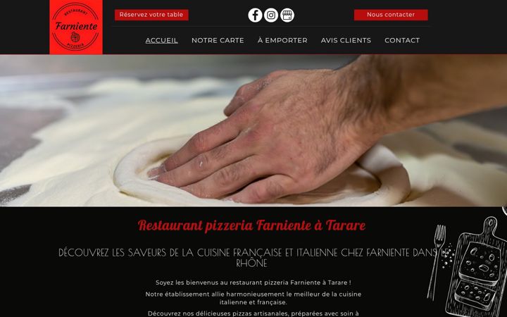 Screenshot of farniente-restaurant.fr