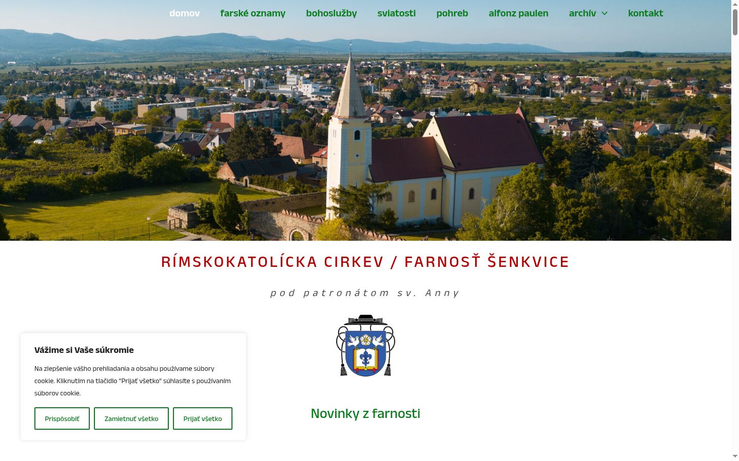 Skärmbild av samtyckesbannern som visades före någon interaktion