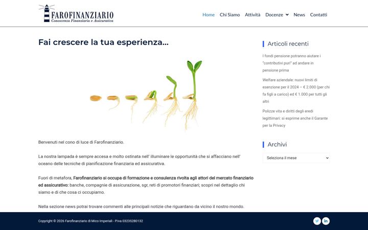 Screenshot of farofinanziario.it