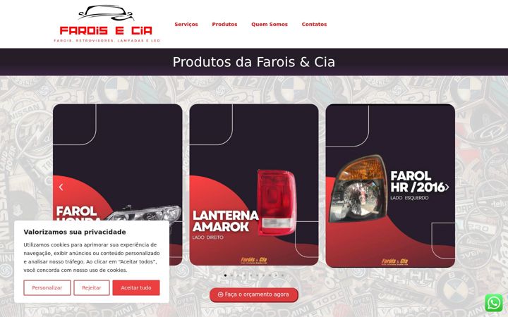 Screenshot of faroisecia.com.br
