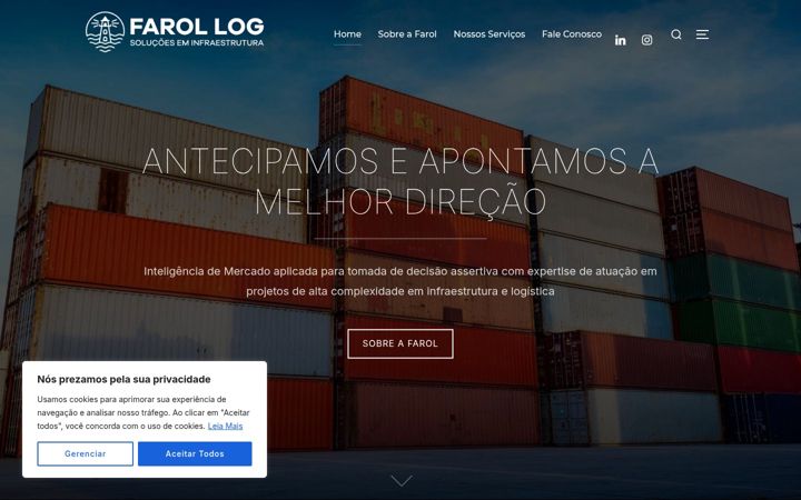Ekraanipilt saidist farollog.com.br