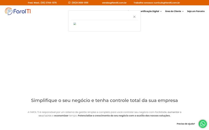 Ekraanipilt saidist farolti.com.br