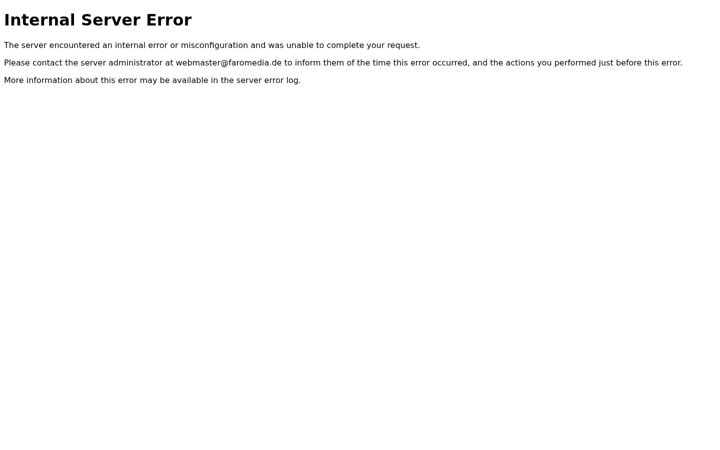 Screenshot of faromedia.de