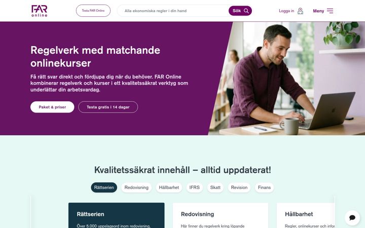 Screenshot of faronline.se