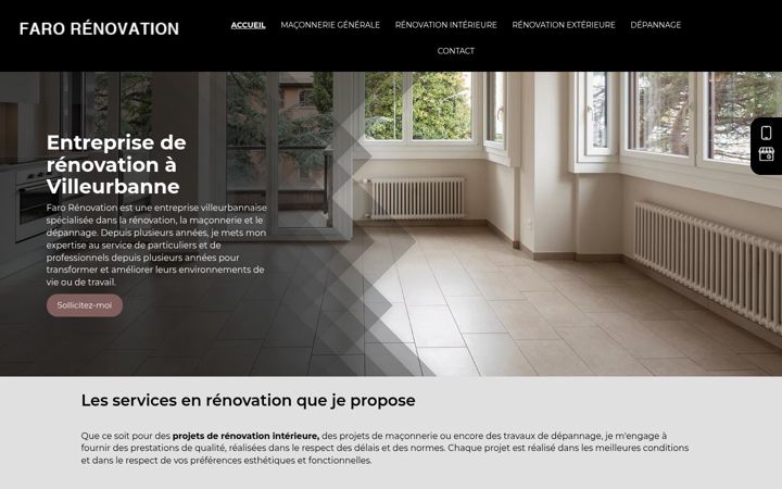 Screenshot of farorenovation.fr
