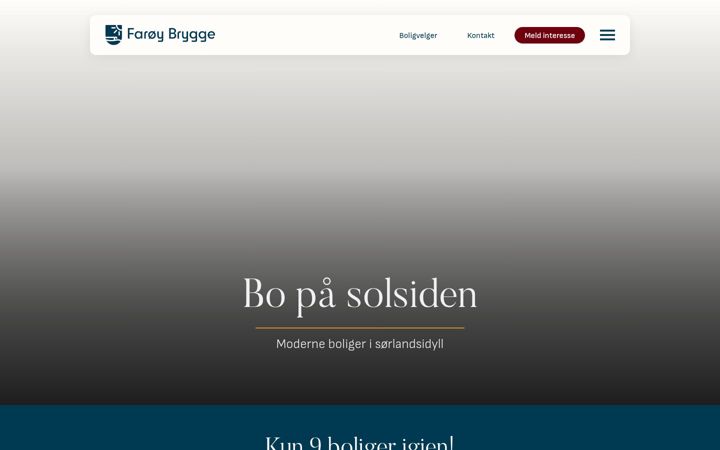 Screenshot of faroybrygge.no