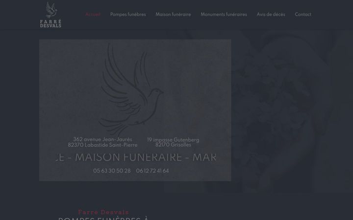 Screenshot of farredesvals.com