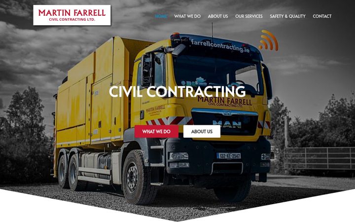 Ekrano kopija farrellcontracting.ie