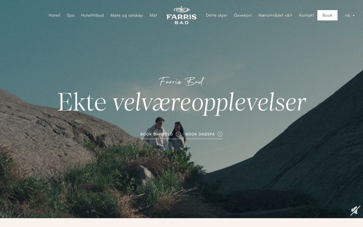 Screenshot of farrisbad.no