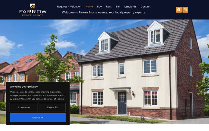 Screenshot of farrowestateagent.co.uk