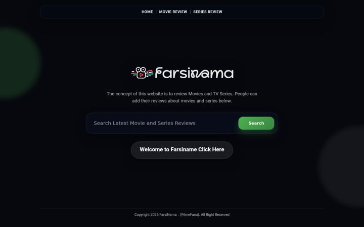 Screenshot of farsinama.com
