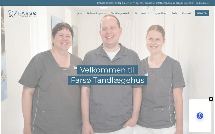 Screenshot of farsoetand.dk