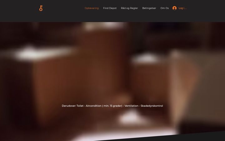 Screenshot of farumopbevaring.dk