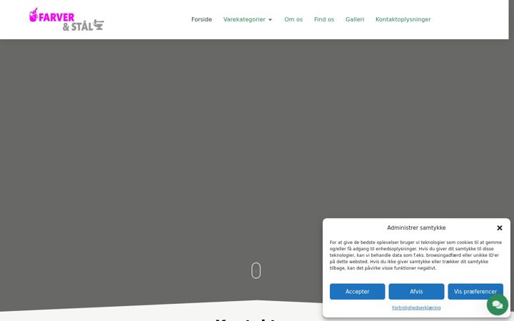 Screenshot of farverogstaal.dk