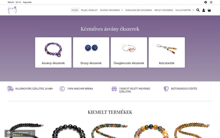 Screenshot of faryhandmade.hu