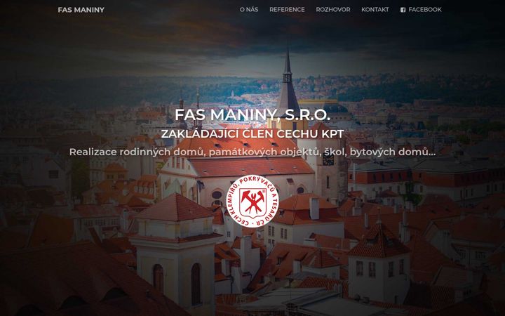 Screenshot of fas-maniny.cz