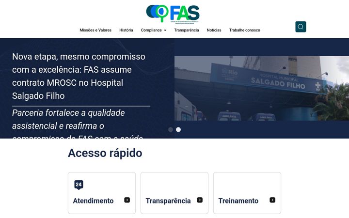 Ekraanipilt saidist fas.org.br
