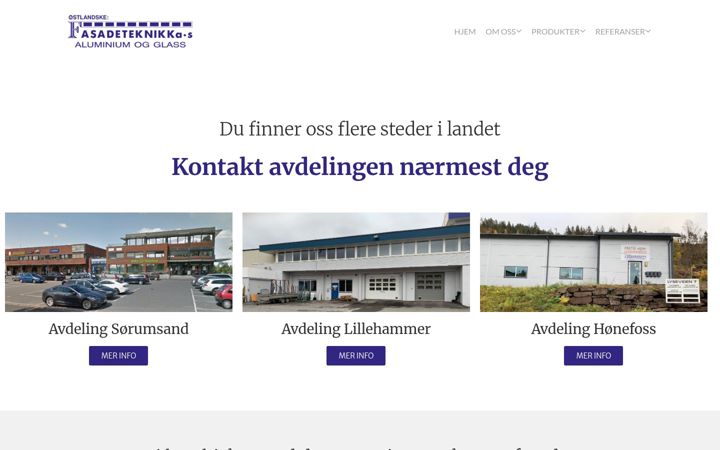Screenshot of fasadetek.no