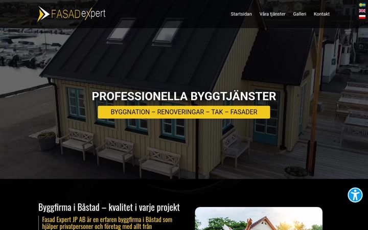 Screenshot of fasadexpert.se