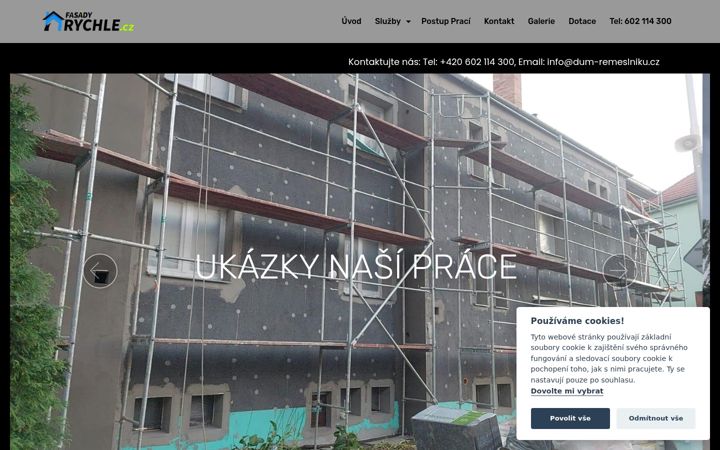 Screenshot of fasady-rychle.cz