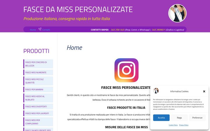 Screenshot of fascemisspersonalizzate.it
