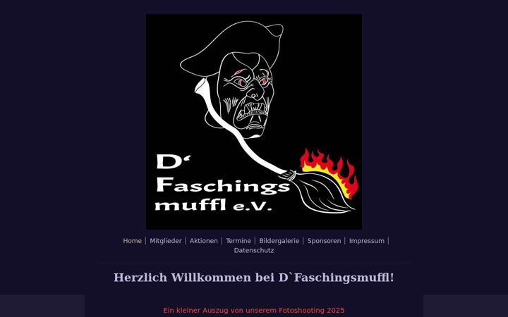 Screenshot of faschingsmuffl.com