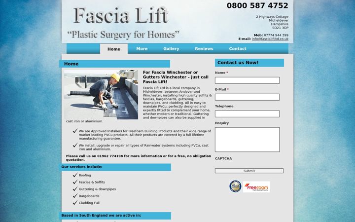 Screenshot of fascialiftltd.co.uk