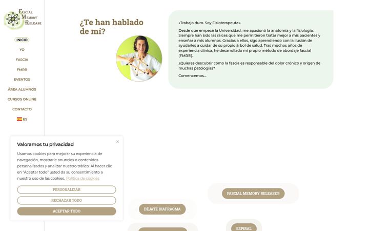Screenshot of fascialmemoryrelease.com
