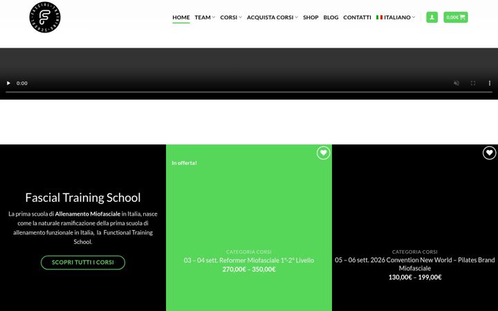 Screenshot of fascialtrainingschool.com