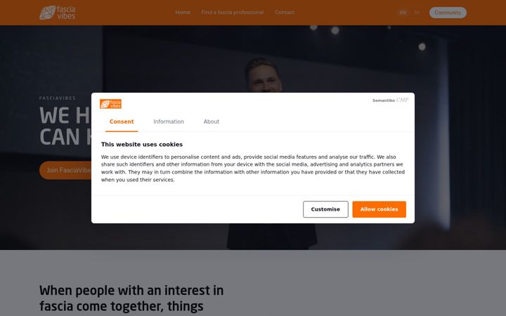 Screenshot of fasciavibes.com