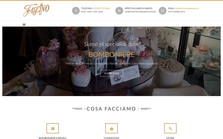 Screenshot of fascinobomboniere.it