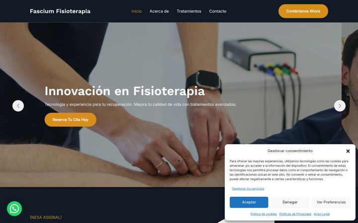 Screenshot of fasciumclinic.com