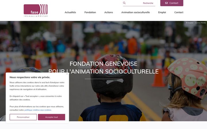 Screenshot of fase.ch