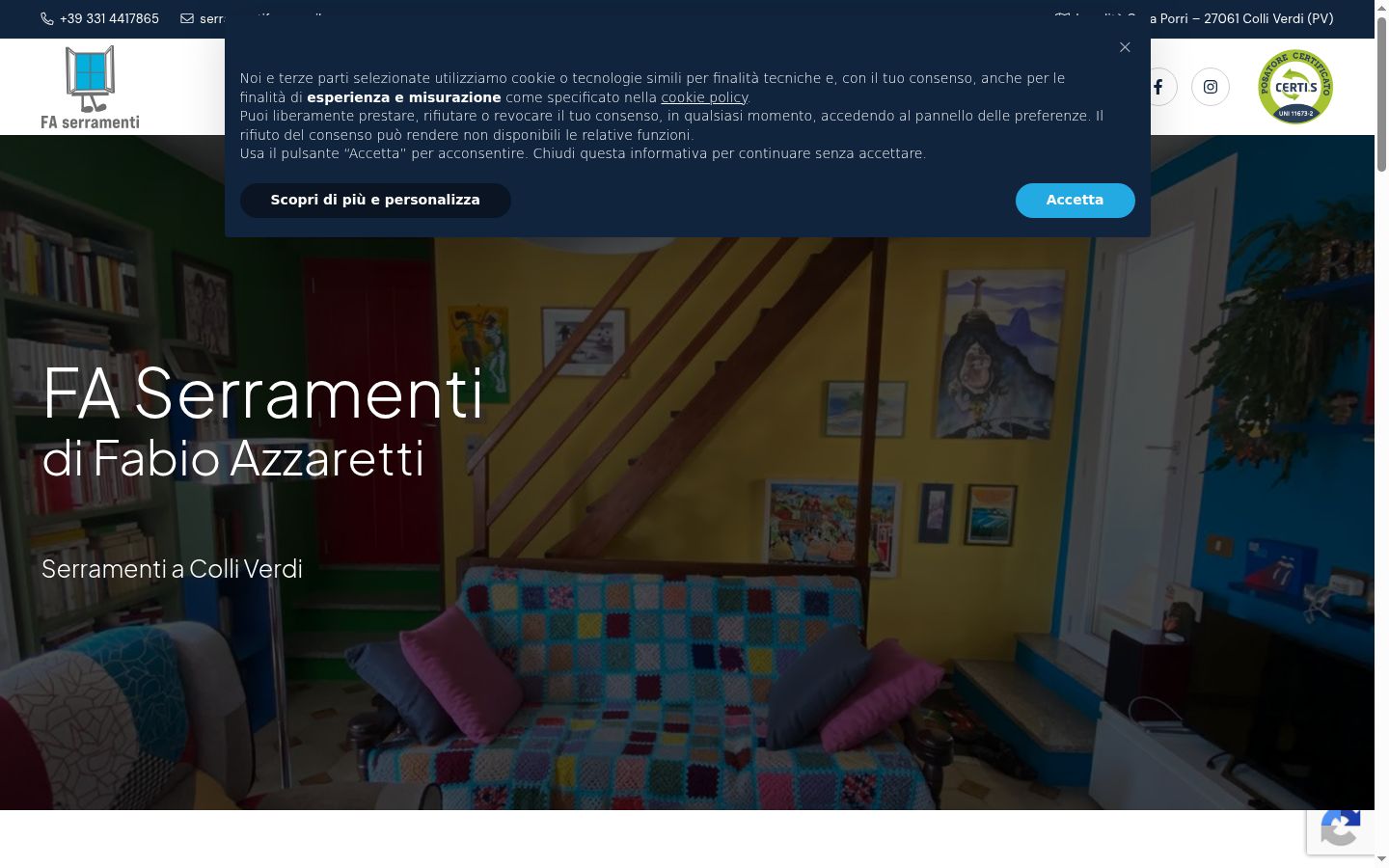 Snimka zaslona bannera za privolu prikazanog prije bilo kakve interakcije