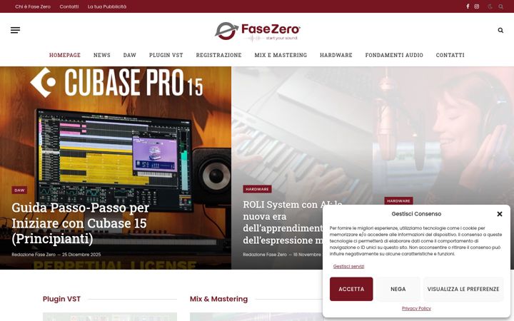 Posnetek zaslona fasezero.it