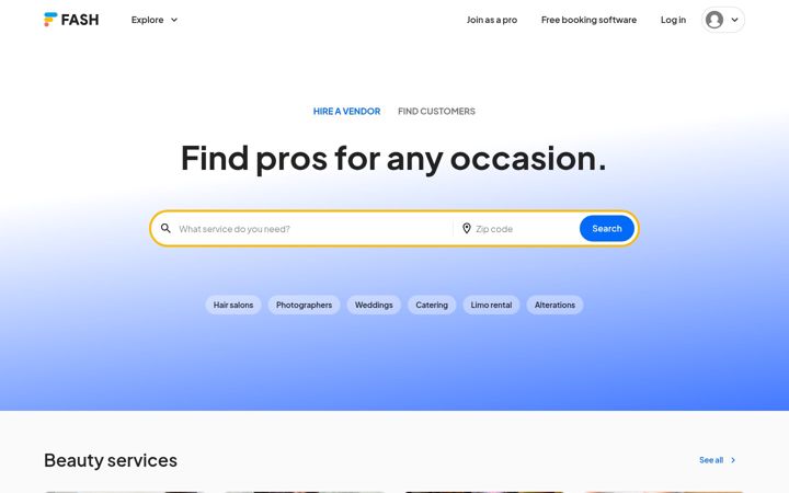 Screenshot of fash.com