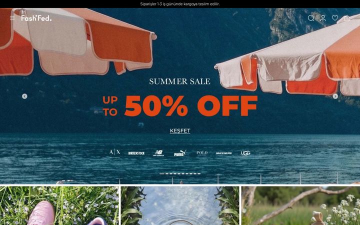 Screenshot of fashfed.com