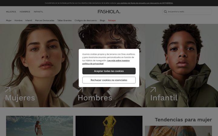 Screenshot of fashiola.es
