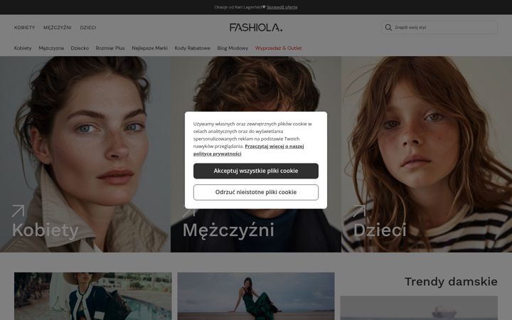 Screenshot of fashiola.pl