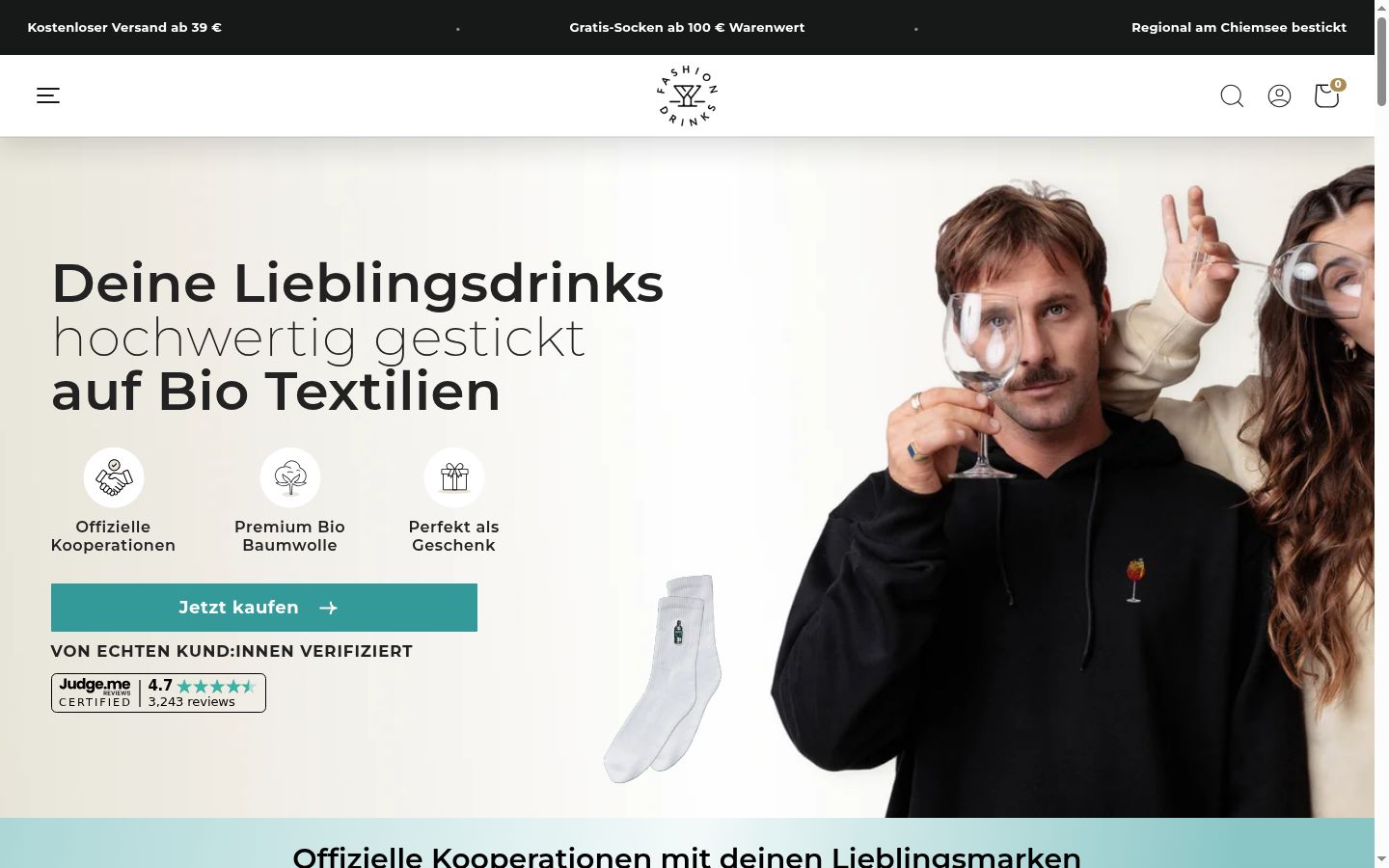 Skärmbild av samtyckesbannern som visades före någon interaktion
