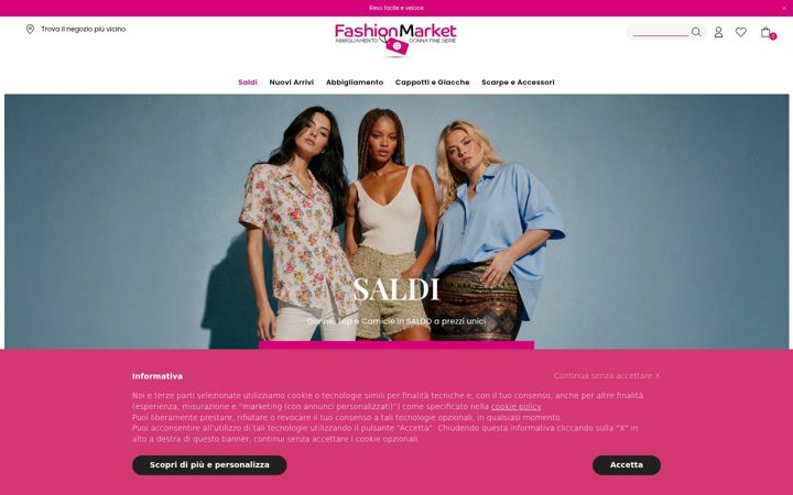 Screenshot of fashion-market.it