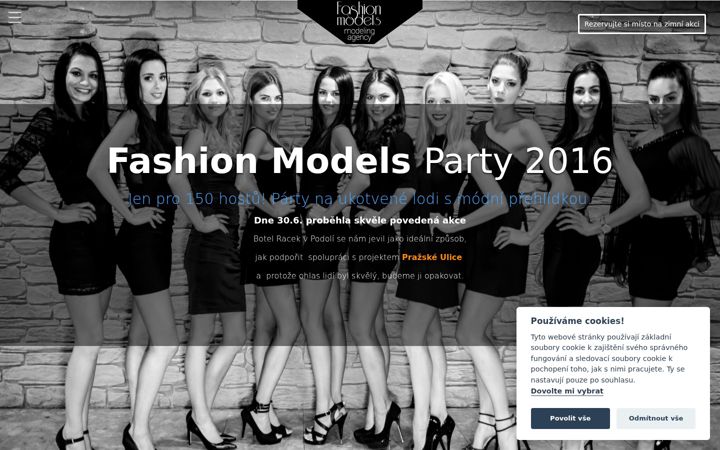 Screenshot of fashion-models-party.cz