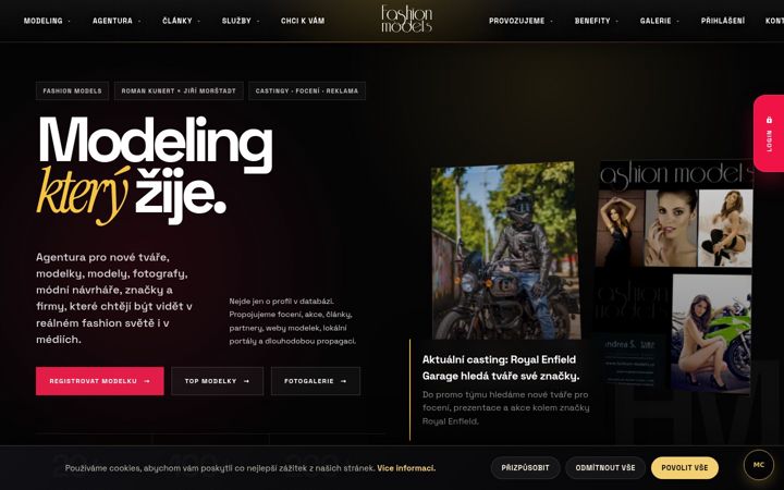 Screenshot of fashion-models.cz