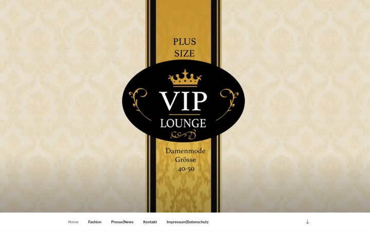 Screenshot stránky fashion-plus-size-viplounge.de